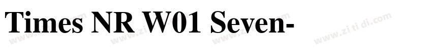 Times NR W01 Seven字体转换